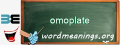 WordMeaning blackboard for omoplate